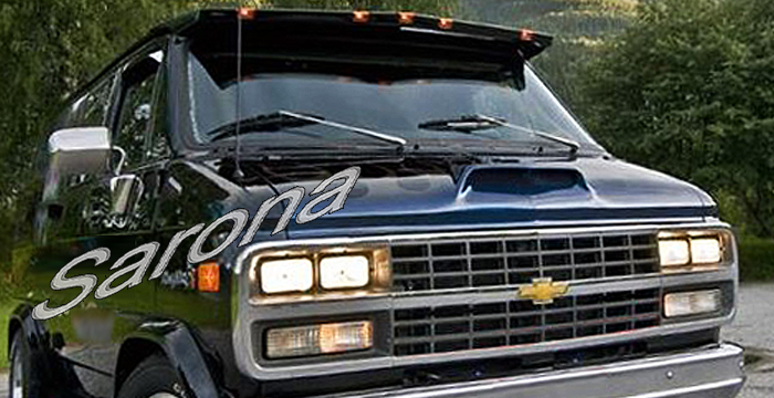 Custom GMC Vandura Van  All Styles Hood Scoop (1971 - 1995) - $225.00 (Part #GM-009-HS)